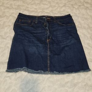 Denim mini skirt